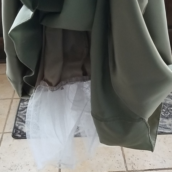 Bari Jay bridesmaid prom formal sage dress sz BRIDAL 17/18, standard size 12/14 - Picture 5 of 8